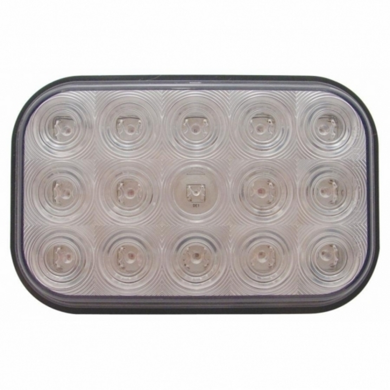 United Pacific 15 LED Rectangular Turn Signal Light Amber LED/Clear Lens 38748
