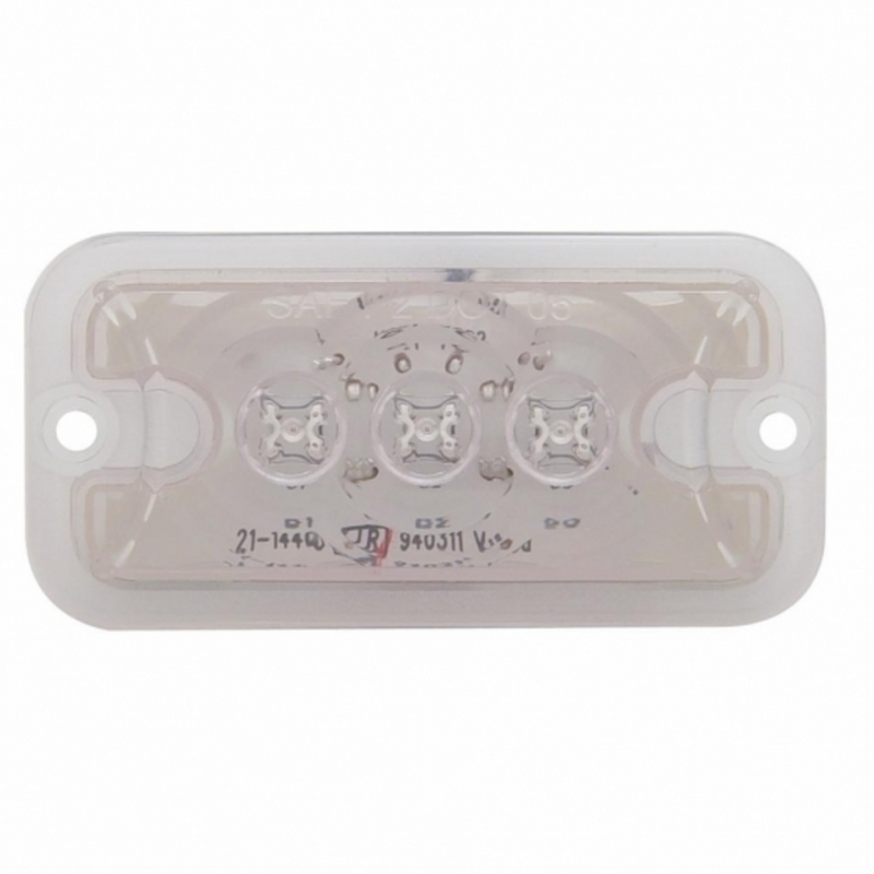 United Pacific 3 LED Clearance Marker Light Amber LED/Clear Lens 38768