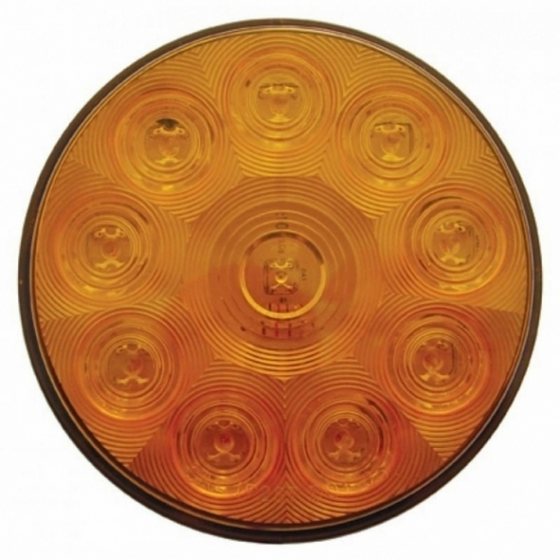 United Pacific 10 LED 4" Turn Signal Light Amber LED/Amber Lens (Bulk) 38771B