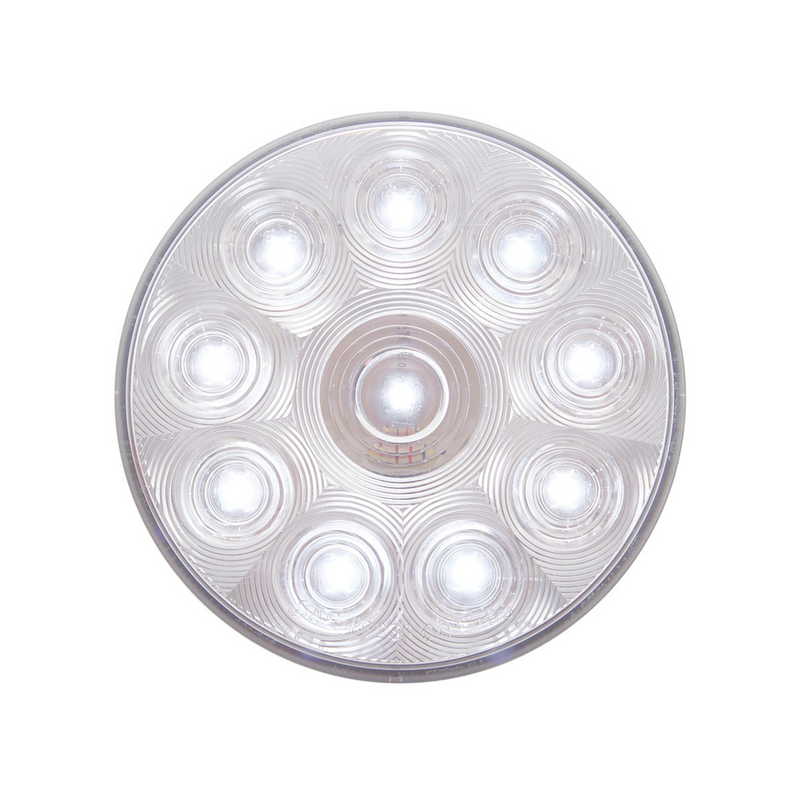 United Pacific 10 LED 4 "Auxiliary/Utility Light White LED/Clear Lens 38828