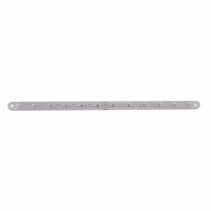 United Pacific 12 LED 12" Ultra Slim Light Bar Only (Turn Signal) Amber LED/Clear Lens (Bulk) 38863B