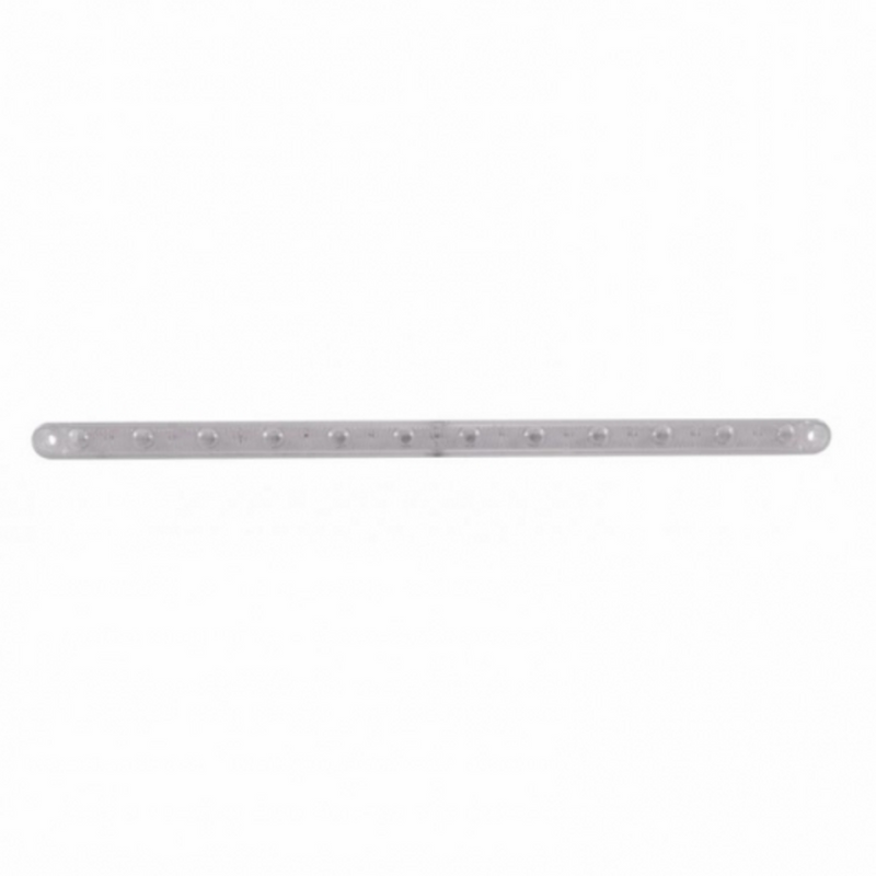 United Pacific 12 LED 12" Ultra Slim Light Bar Only (Stop, Turn & Tail) Red LED/Clear Lens (Bulk) 38864B