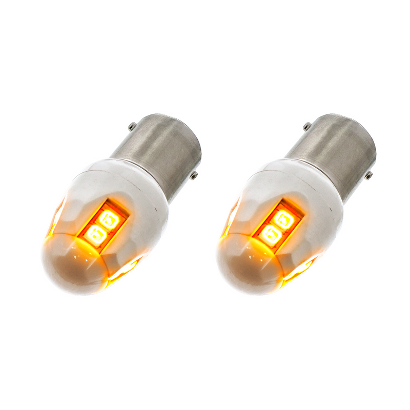 United Pacific High Power 8 LED 1156 Type Bulb Amber (Card of 2) 38899