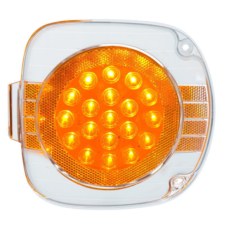 United Pacific 22 LED Turn Signal Light For 1996-2010 Freightliner Century Amber LED/Clear Lens 38929