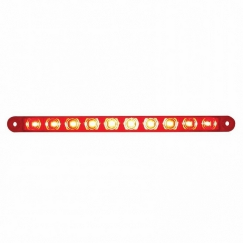 United Pacific 10 LED 9" Light Bar (Stop, Turn & Tail) Red LED/Red Lens (Bulk) 38943B