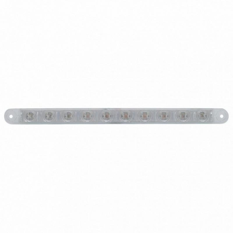 United Pacific 10 LED 9" Light Bar (Stop, Turn & Tail) Red LED/Clear Lens (Bulk) 38945B