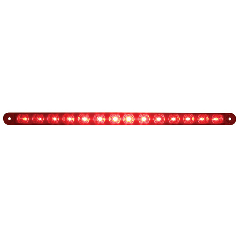 United Pacific 14 LED 12" Light Bar (Stop, Turn & Tail) Red LED/Red Lens 38947