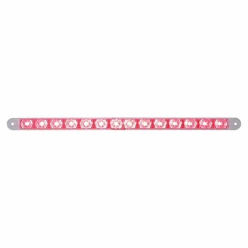 United Pacific 14 LED 12" Light Bar (Stop, Turn & Tail) Red LED/Clear Lens 38949