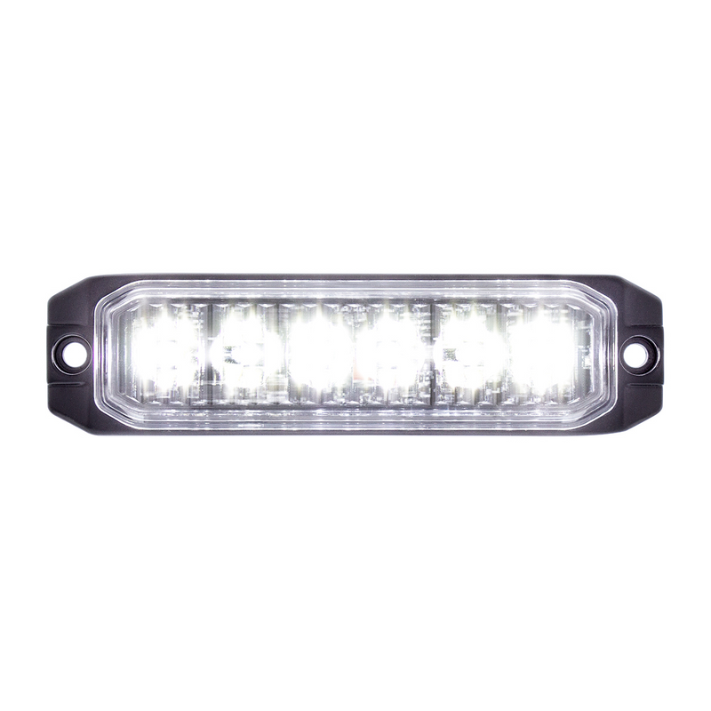 United Pacific 6 High Power LED "Competition Series" Slim Warning Light White 39165