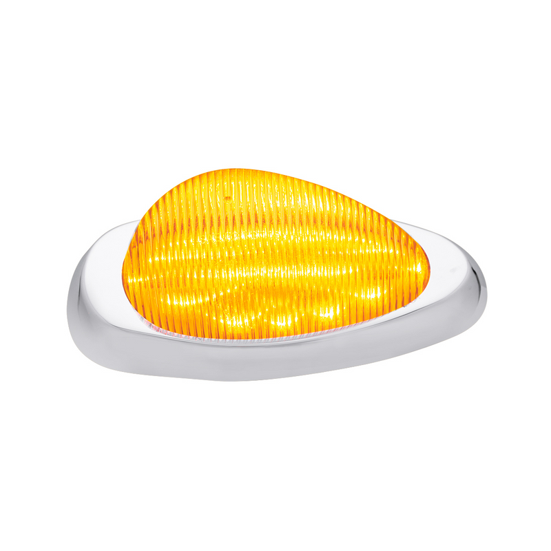 United Pacific 15 LED Sleeper Light With Bezel For Freightliner (Clearance/Marker) Amber LED/Amber Lens (Pair) 39166