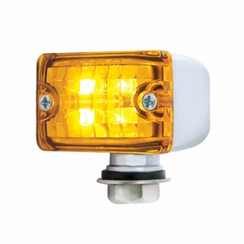 United Pacific 4 LED Small Rod Light -Amber LED/Amber Lens 39188