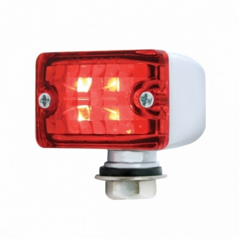 United Pacific 4 LED Small Rod Light Red LED/Red Lens 39189
