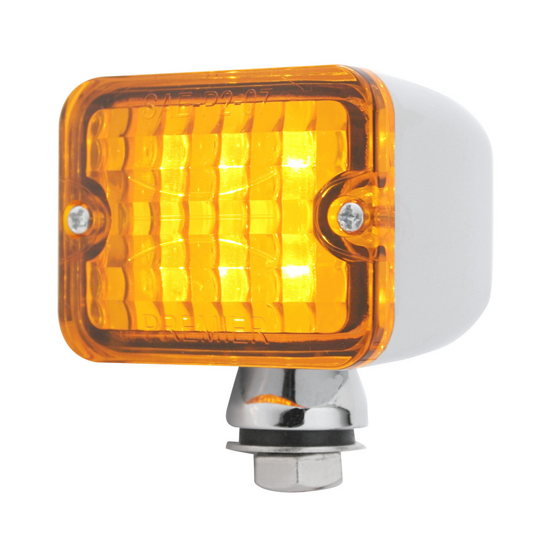 United Pacific 6 LED Medium Rod Light -Amber LED/Amber Lens 39192