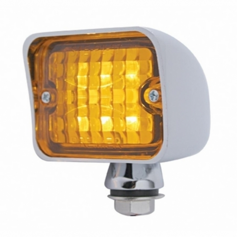 United Pacific 6 LED Large Rod Light -Amber LED/Amber Lens 39196