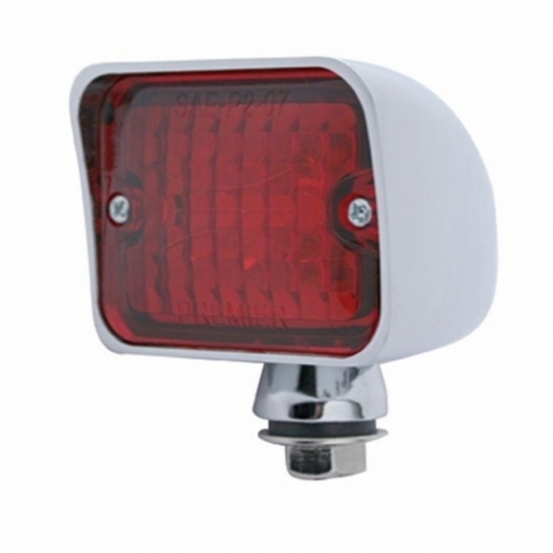 United Pacific 6 LED Large Rod Light Red LED/Red Lens 39197