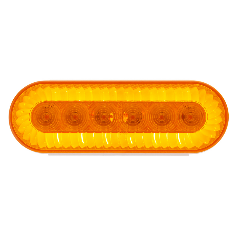 United Pacific 20 LED 6" Oval Turbine Light (Turn Signal) Amber LED/Amber Lens 39219