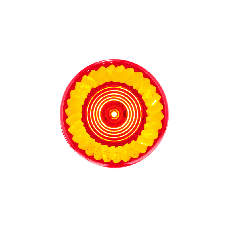 United Pacific 7 LED 2" Round Turbine Light (Clearance/Marker) Red LED/Red Lens 39223