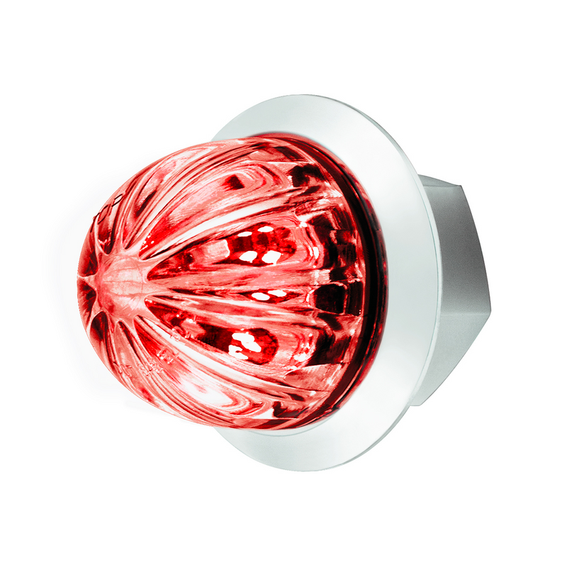 United Pacific 2 LED Dual Function 1-1/8" Watermelon Light (Clearance/Marker) Red LED/Clear Lens 39229