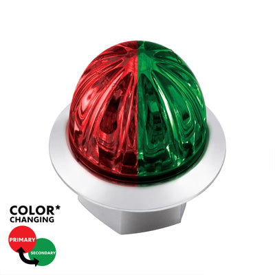 United Pacific 4 LED 3/4" Mini Watermelon Double Fury Light with Clear Lens