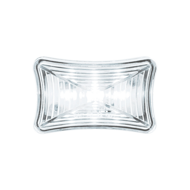 United Pacific 3 LED Rectangular Auxiliary Light-White LED/Clear Lens 39249