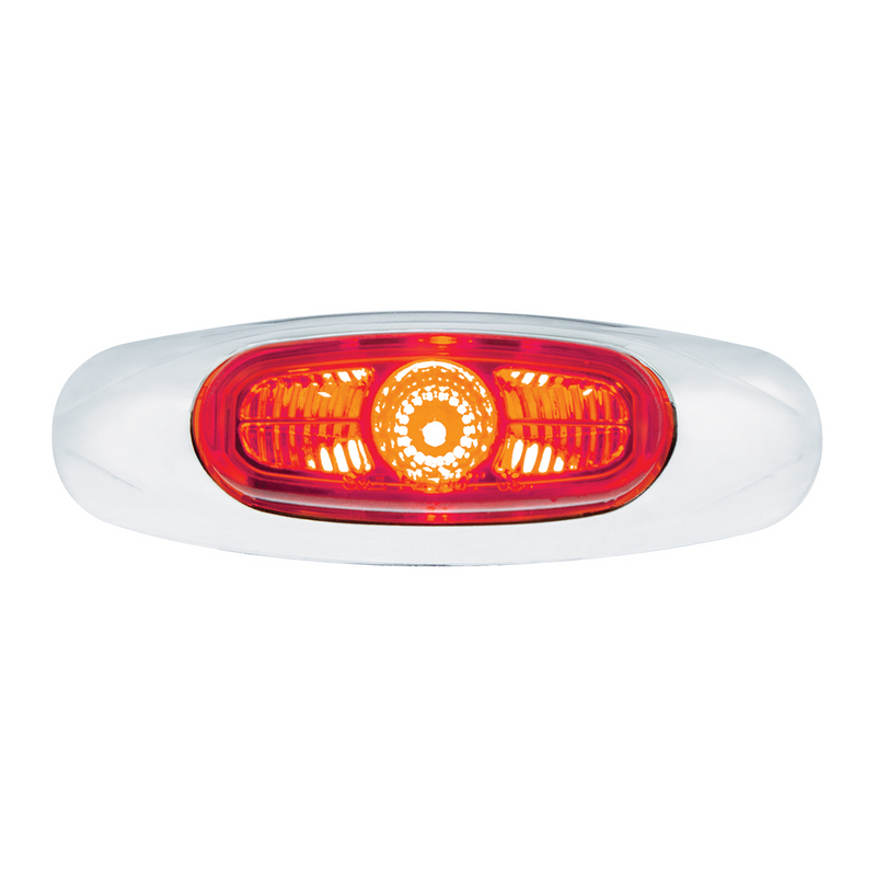 United Pacific 4-3/16" Wide 3 LED ViperEye Light (Clearance/Marker) Red LED/Red Lens 39256