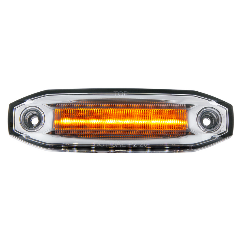 United Pacific 6 Amber LED Light (Clearance/Marker) With 6 White LED Side Ditch Light 39298