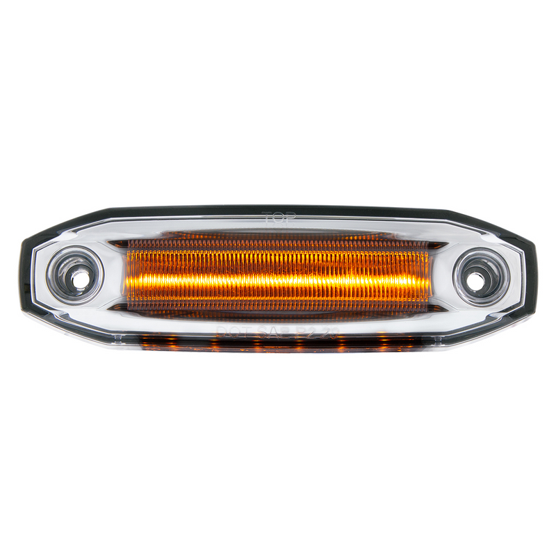 United Pacific 6 Amber LED Light (Clearance/Marker) With 6 Amber LED Side Ditch Light 39299