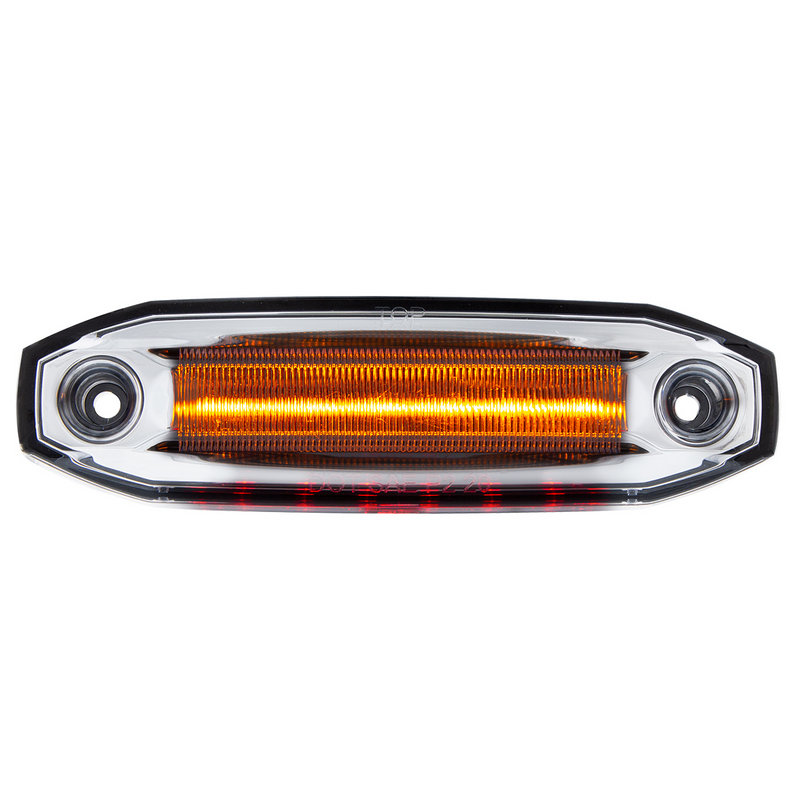 United Pacific 6 Amber LED Light (Clearance/Marker) With 6 Red LED Side Ditch Light 39301