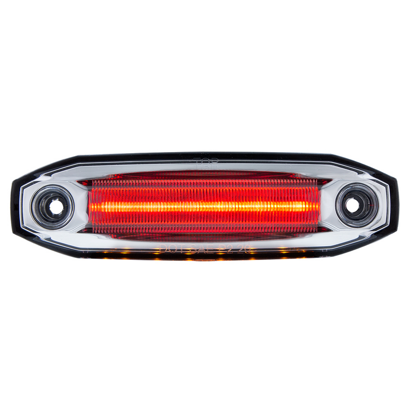 United Pacific 6 Red LED Light (Clearance/Marker) With 6 Amber LED Side Ditch Light 39303