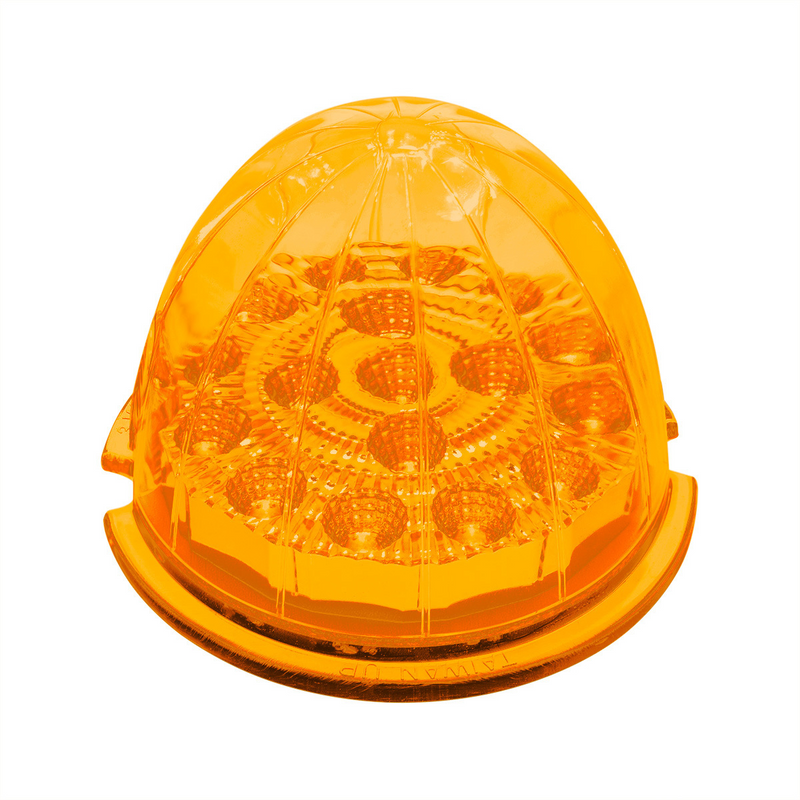 United Pacific 17 LED Dual Function Reflector Cab Light Amber LED/Amber Lens (Bulk) 39320B