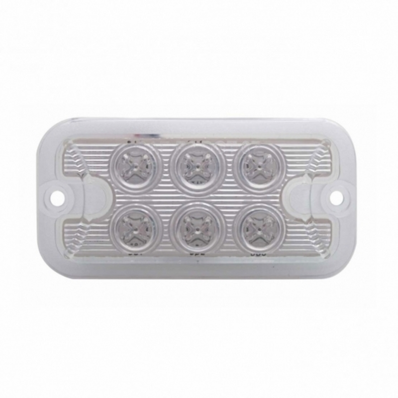 United Pacific 6 LED Dual Function Light Red LED/Clear Lens (Bulk) 39335B