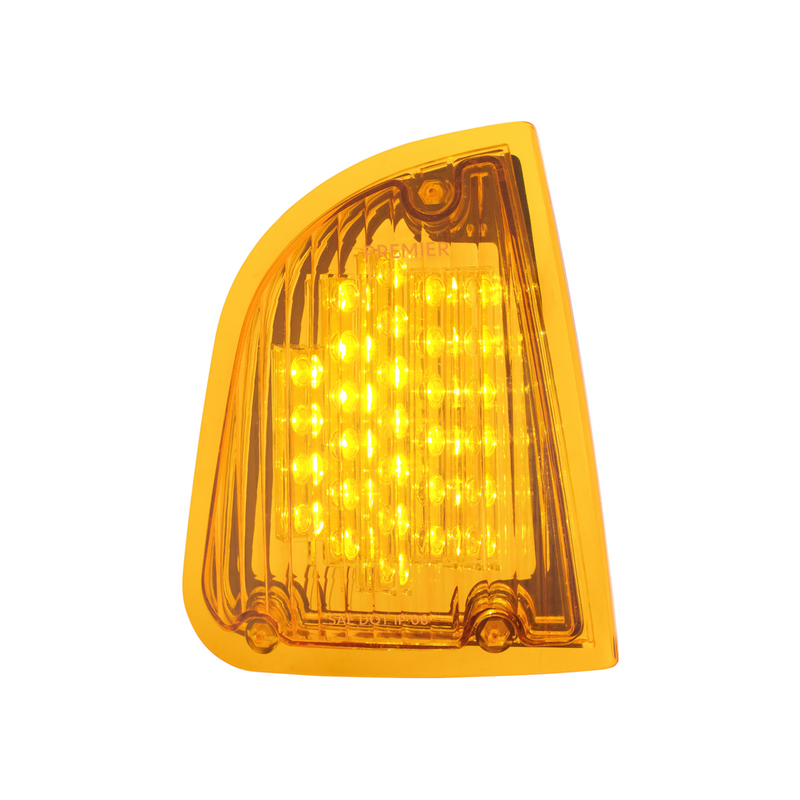 United Pacific 29 LED Turn Signal Light For 1985-2007 Kenworth T600 (Passenger) Amber LED/Amber Lens 39337