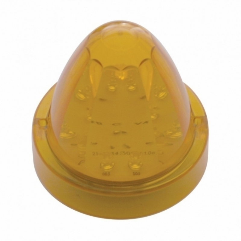 United Pacific 13 LED Watermelon Truck-Lite Style Cab Light Amber LED/Amber Lens 39345