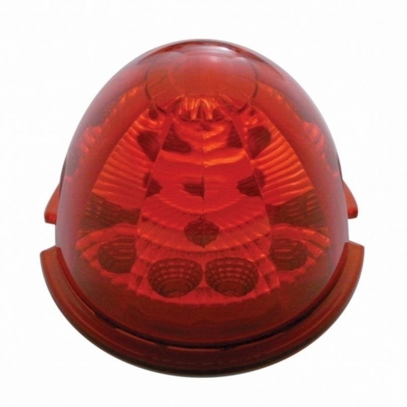 United Pacific 17 LED Reflector Watermelon Maze Cab Light Red LED/Red Lens 39350