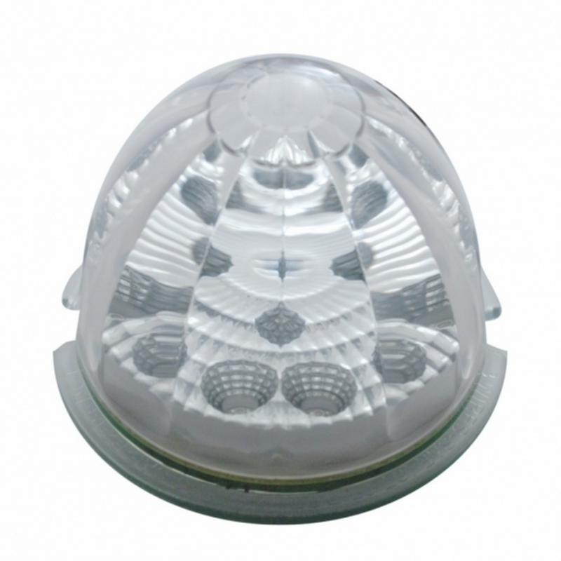United Pacific 17 LED Reflector Watermelon Maze Cab Light Red LED/Clear Lens 39352