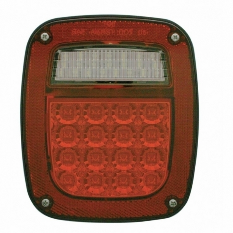 United Pacific LED Reflector Universal Combination Tail Light With License Light (Bulk) 39354B