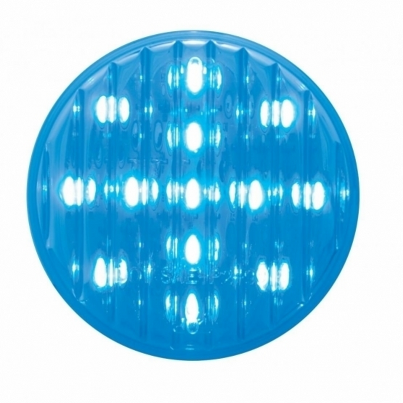 United Pacific 13 LED 2.5" Auxiliary/Utility Light Blue LED/Clear Lens (Bulk) 39375B
