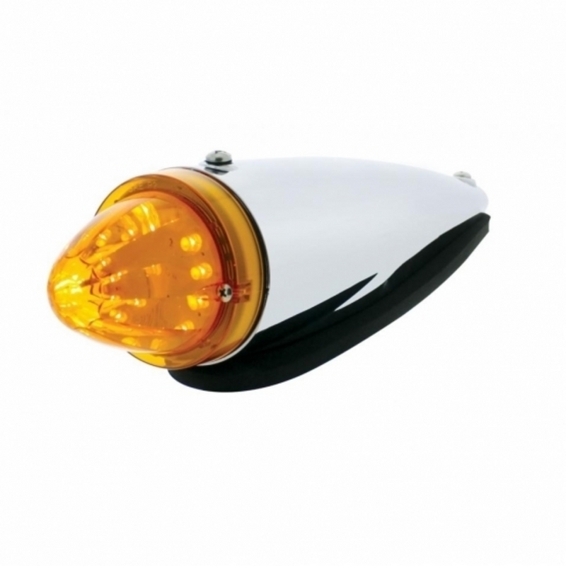 United Pacific 13 LED Watermelon Truck-Lite Style Cab Light Kit Amber LED/Amber Lens 39406