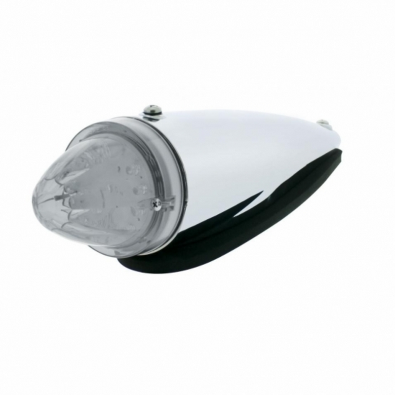 United Pacific 13 LED Watermelon Truck-Lite Style Cab Light Kit Amber LED/Clear Lens 39407