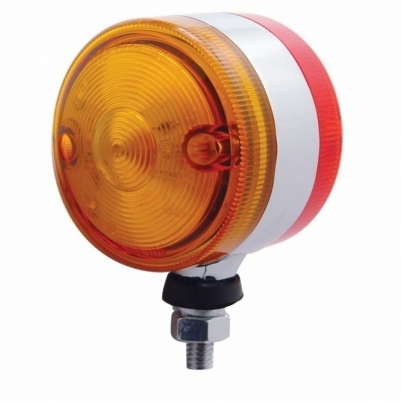 United Pacific 30 LED 3" Dual Function Double Face Light Amber & Red LED/Amber & Red Lens 39426