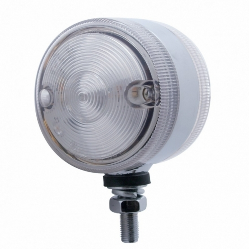 United Pacific 30 LED 3" Dual Function Double Face Light Amber & Red LED/Clear Lens 39427