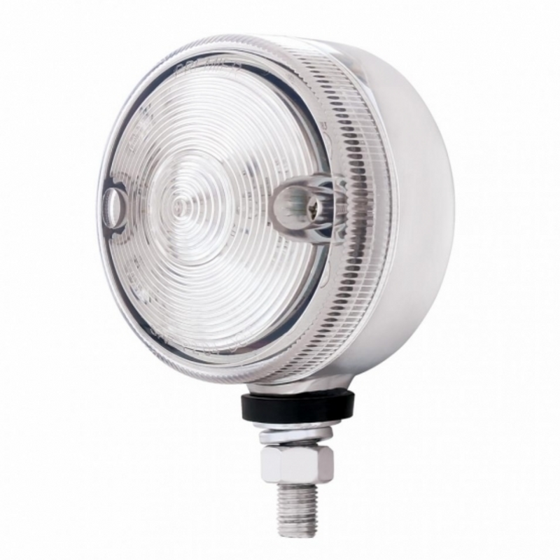 United Pacific 15 LED 3" Dual Function Single Face Light Amber LED/Clear Lens 39434