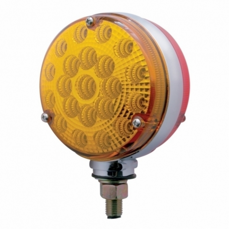 United Pacific 42 LED Reflector Double Face Turn Signal Light Amber & Red LED/Amber & Red Lens 39438