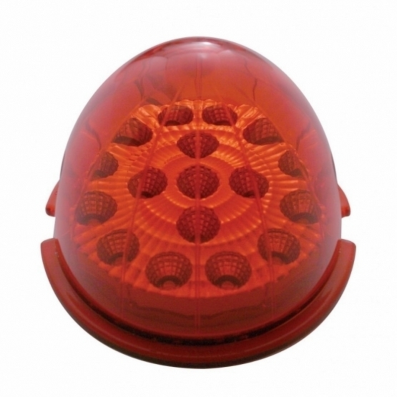 United Pacific 17 LED Watermelon Reflector Cab Light Red LED/Red Lens 39448
