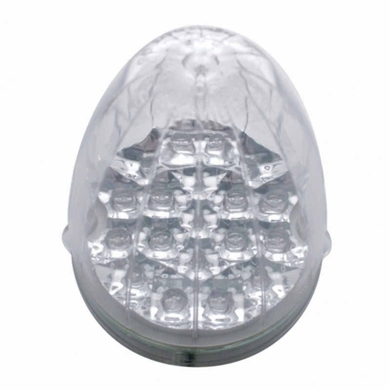 United Pacific 19 LED Reflector Grakon 1000 Style Cab Light Amber LED/Clear Lens 39458