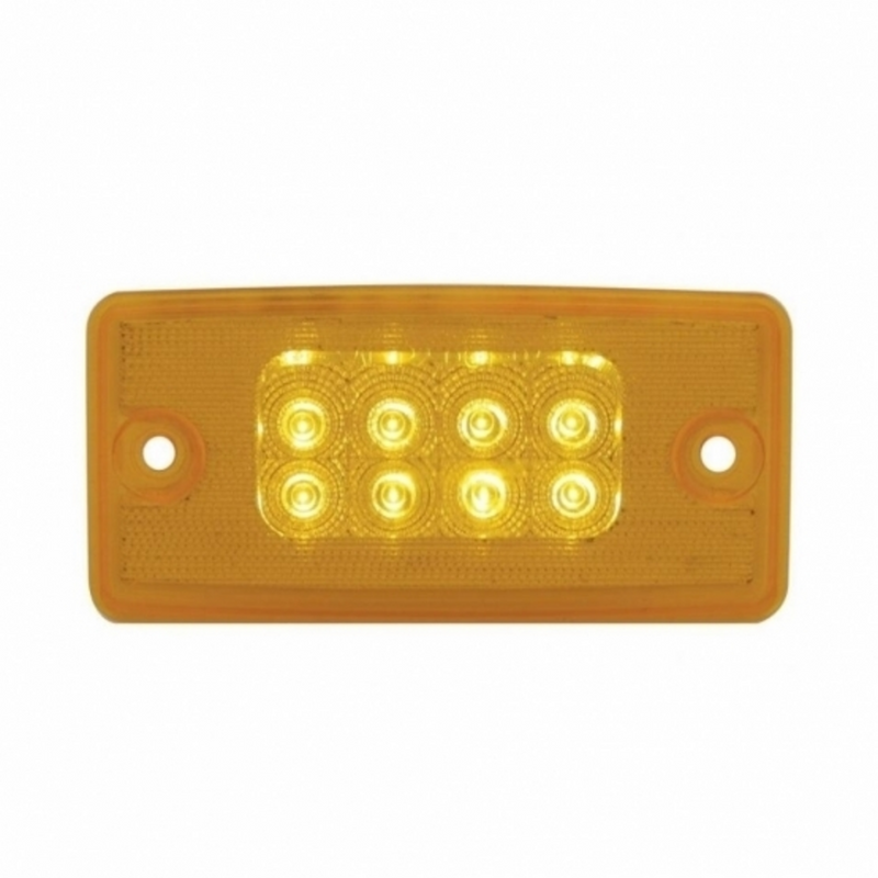 United Pacific 8 LED Reflector Cab Light For Freightliner Century (1996-2011) And Columbia (2001-2017) Amber LED/Amber Lens 39486