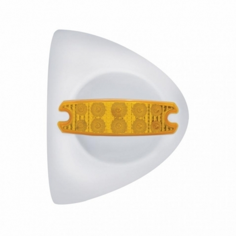 United Pacific 10 LED Reflector Headlight Turn Signal Light Cover Amber LED/Amber Lens 39508