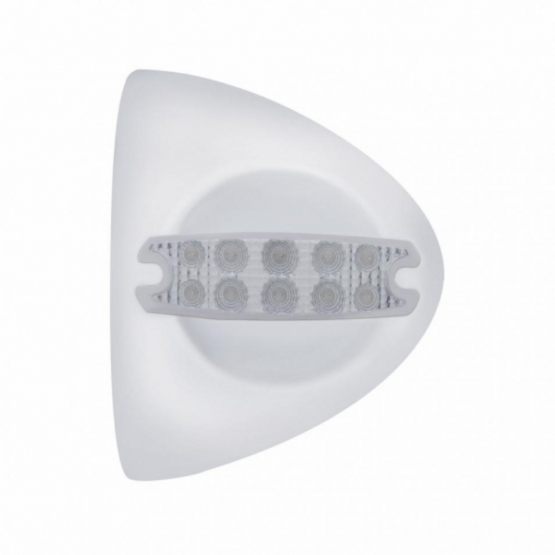 United Pacific 10 LED Reflector Headlight Turn Signal Light Cover Amber LED/Clear Lens 39509