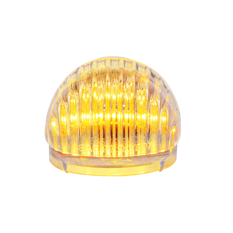 United Pacific 5 LED Dual Function Guide Headlight Turn Signal Light Amber LED/Clear Lens (Bulk) 39518B
