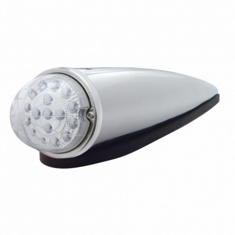 United Pacific 17 LED Watermelon Clear Reflector Cab Light Kit Amber LED/Clear Lens 39536